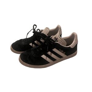 Adidas Gazelle Black and Cream Sneakers